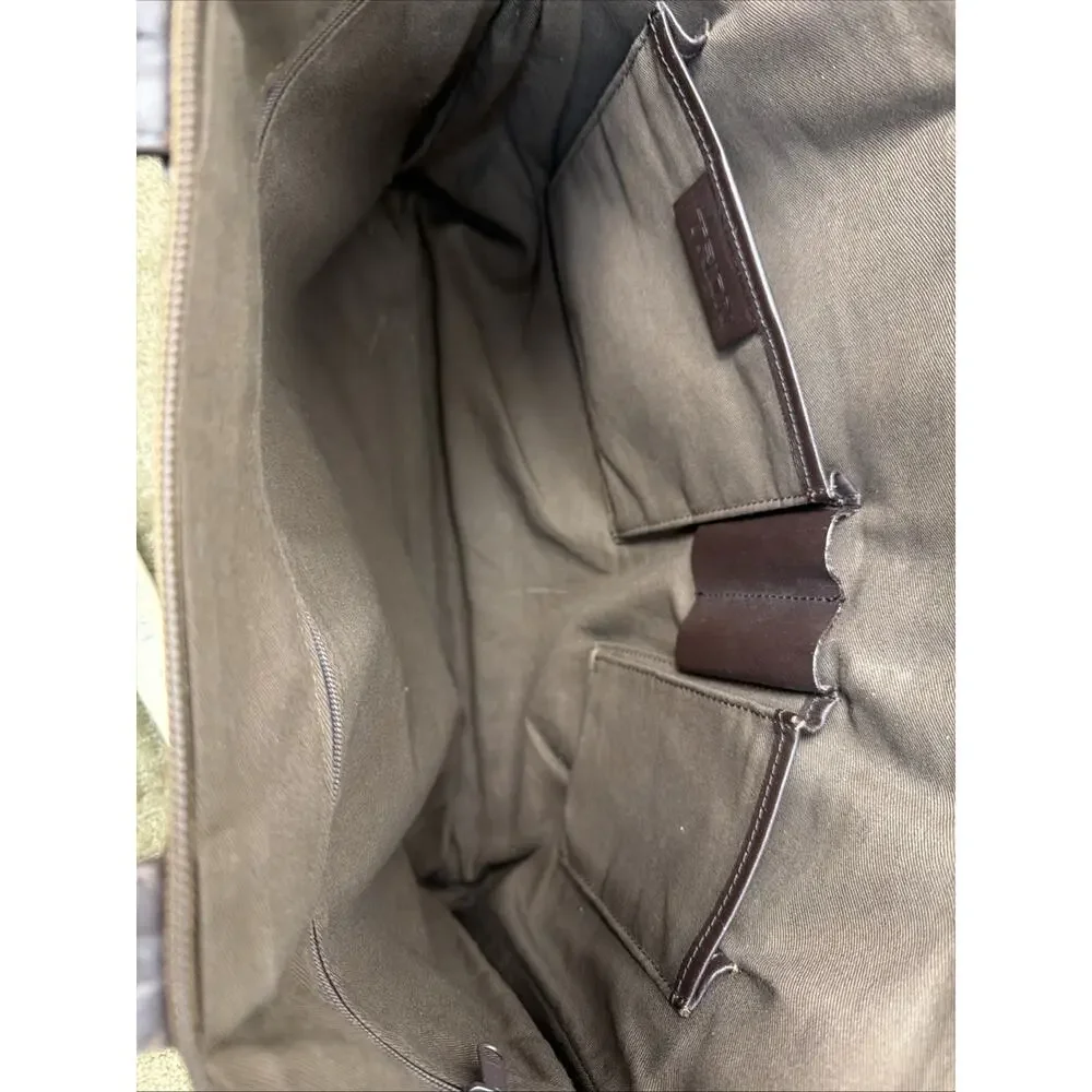 TRION 15 Inch Leather Bag‎ Choco Formal Office Classic Cowhide Pockets Travel